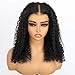 ISEE M-Cap Kinky Curly Wear Go Glueless Wigs Human Hair Pre Plucked Pre Cut Bleached Knots 9x6 HD Lace Glueless Human Hair Wigs For Women 20 Inch
