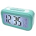 Produktbild EASEHOME Digitale Wecker Reisewecker, Digitaluhr Wecker Alarm Clock Digitalwecker mit Großer LCD Display Datum und Temperatur Anzeige, Kinderwecker Snooze und Nachtlicht, Blau