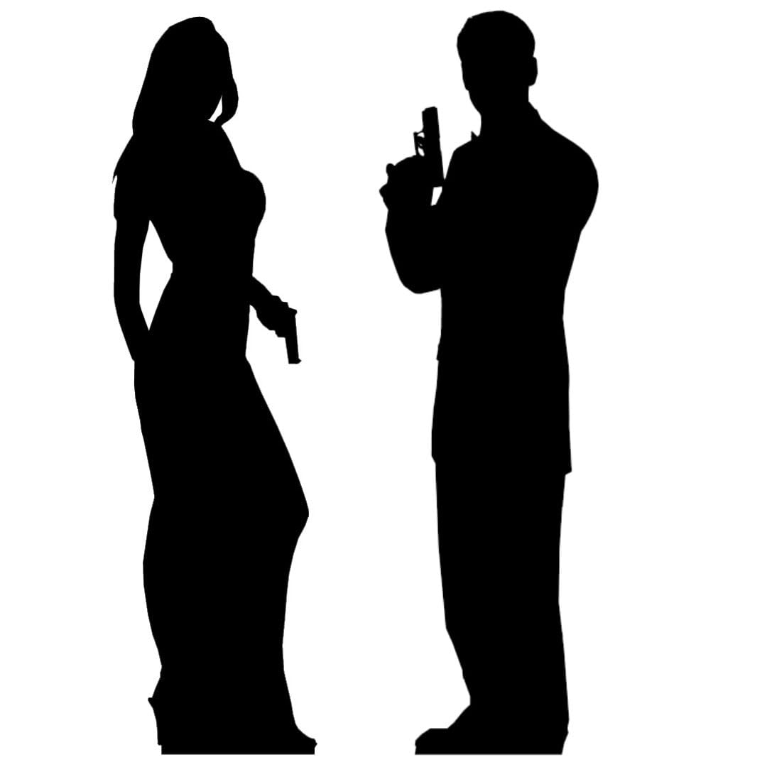 Star Cutouts Secret Agent Cardboard Cutout 5.6ft Male