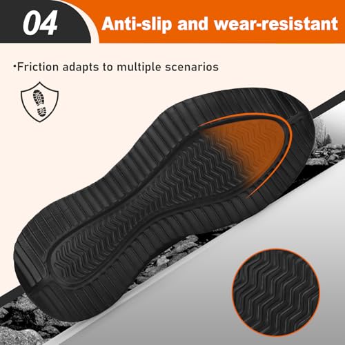 Image of Steel Toe Shoes for Men Work Safety Industrial Protective Men's Work Shoes for Construction Comfortable Lightweight Warehouse Factory