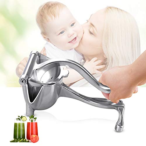 Manueller Entsafter, Haushalt Edelstahl-Baby Fruit Juicer Entsafter Mini Tragbare Durable Entsafter