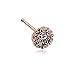 Rose Gold Mandela Filigree Icon Nose Stud Ring 316L Surgical Steel
