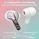 Bluetooth Kopfhörer, Kopfhörer Kabellos Bluetooth 5.4 In Ear, 4 ENC Noise Cancelling Mic Ohrhörer, HiFi Stereo Tiefbass, 40H Spielzeit, LED-Anzeige, IP7 wasserdichte Earbuds, Touch Control, Roségold