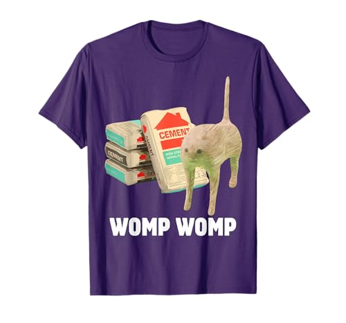 I Eat Cement Funny Cat Meme Womp Womp Internet Memes Gen-Z T-Shirt