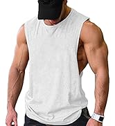 COOFANDY Men Workout Tank Top 2 Pack Gym Bodybuilding Sleeveless Muscle T Shirts