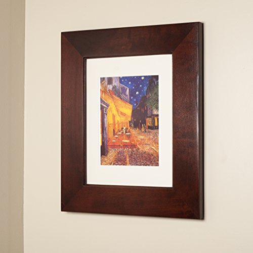 Image of 13x16 Espresso Concealed Medicine Cabinet (Regular), a Recessed Mirrorless Medicine Cabinet with a Picture Frame Door
