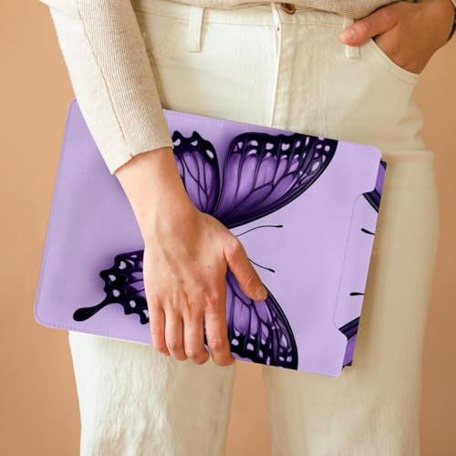 Housse pour ordinateur portable protège choc étui violet papillon - 6