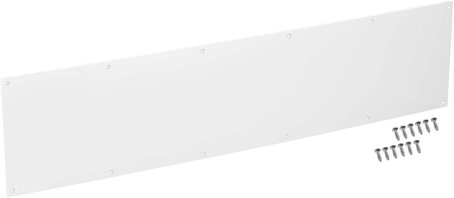 Uxcell 2pcs Door Kick Plate, 6 X 30 Inches Aluinu Kick Plate Door Plate, 12GA (5/64 Inch