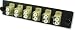 Lynn Electronics 12 Fiber LC Multimode Adapter Strip, 6 Duplex LC Ports, LGX Footprint