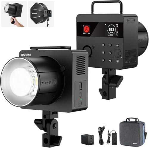 NEEWER Q6 600Ws 2.4G TTL Outdoor Studio Flash with App Control, 1...
