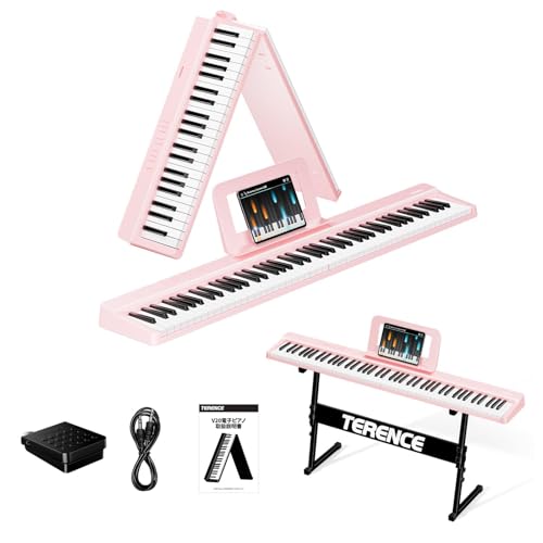 Amazon | TERENCE 電子ピアノ 88鍵盤 折り畳み式 キーボード タッチ