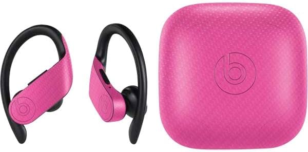 Skinit Decal Audio Skin Compatible with PowerBeats Pro - White Carbon Fiber Specialty Texture Material Design