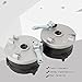 WEBCAB 2PCS Front Drum Brake Wheel Hub, 3 Stud Auto Front Left Right Brake Housing and Shoes Replacement Fits for 50cc 70cc 90cc 110cc 125cc Taotao Engine ATV Quad 4 Wheel Motorcycle