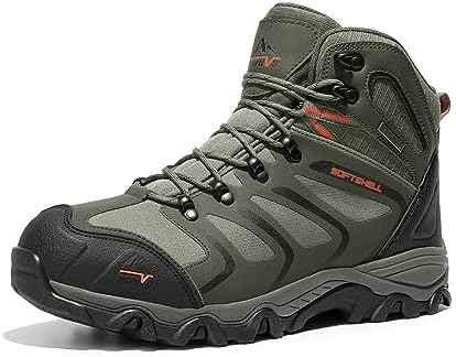 NORTIV 8 Men's Ankle High Waterproof Hiking Boots Backpacking Trekking Trails Shoes