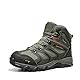 NORTIV 8 Herren Outdoorschuhe Wanderstiefel Trekking Wanderschuhe Wasserdicht Mid Kletterschuhe Bergsteigen Klettern Wandern Schuhe Hiking Boots,Size 44,Armee/Grün/Schwarz/Orange,160448_M-E