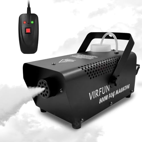 VIRFUN Fog Machine, 500W Smoke Machine for Halloween, Party, 2000CFM