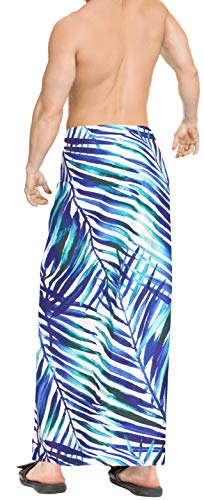 HAPPY BAY Men's Pareo Swim Trunk Cover Up Wrap Beach Summer Hawaiian Sarong3