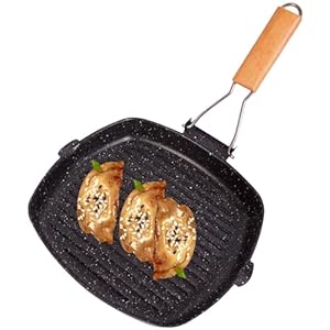 Outdoor Camping Non-Stick Pan – Outdoor Kitchen Equipment, Egg Frying Pan | Easy Cleaning Outdoor Adventure Cooking Pan, Fast Heat Conduction Frying Pan for Cooking Egg Steak Picnic