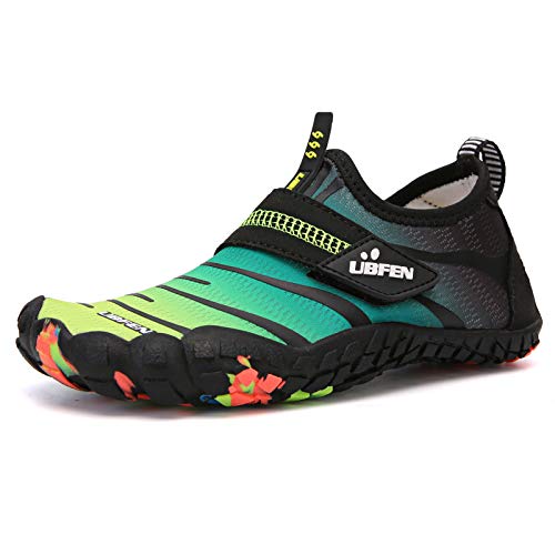 Image of UBFEN Water Shoes for Kids Boys Girls Aqua Socks Barefoot Beach Sports Swim Pool Quick Dry Lightweight Toddler Little Big Kid | Lightweight, Barefoot-style, Perfect for Water parks, Beach, Pool, Kayak, Creek Hiking, Camping, Toddler, Little Kid, Big Kid
