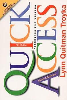 Paperback Simon & Schuster Quick Access Reference for Writers Book