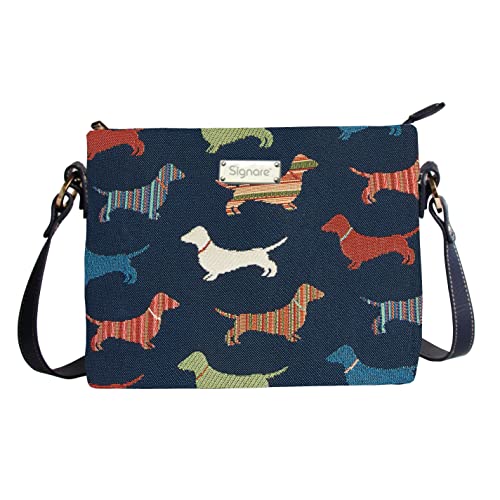 Image of Signare Tapestry Crossbody Bag Sling Shoulder Purse for Women