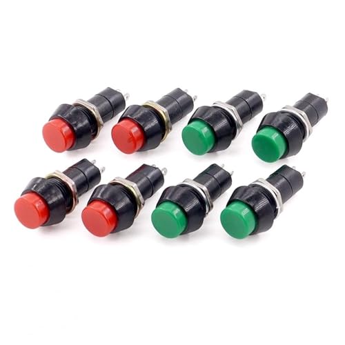 Interrupteur à bouton-poussoir momentané PBS-11 de 12mm et 3A pour circuits électriques