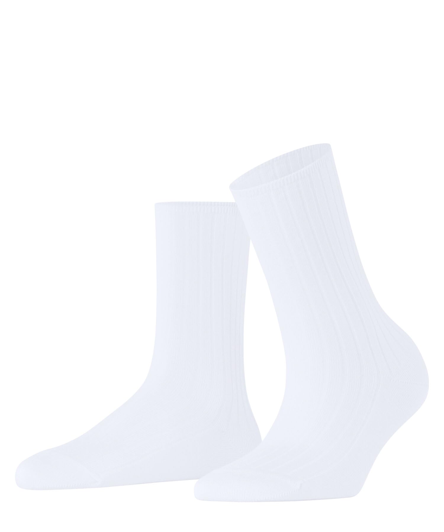 FALKE Women's Family W So Sustainable Cotton Plain 1 Pair Socks, White 2000 Rib, 2.5-5