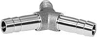 Vista 2 de Beduan Acero inoxidable 3/8" manguera Barb 3 vías Y en forma de Unión Home Brew Fitting