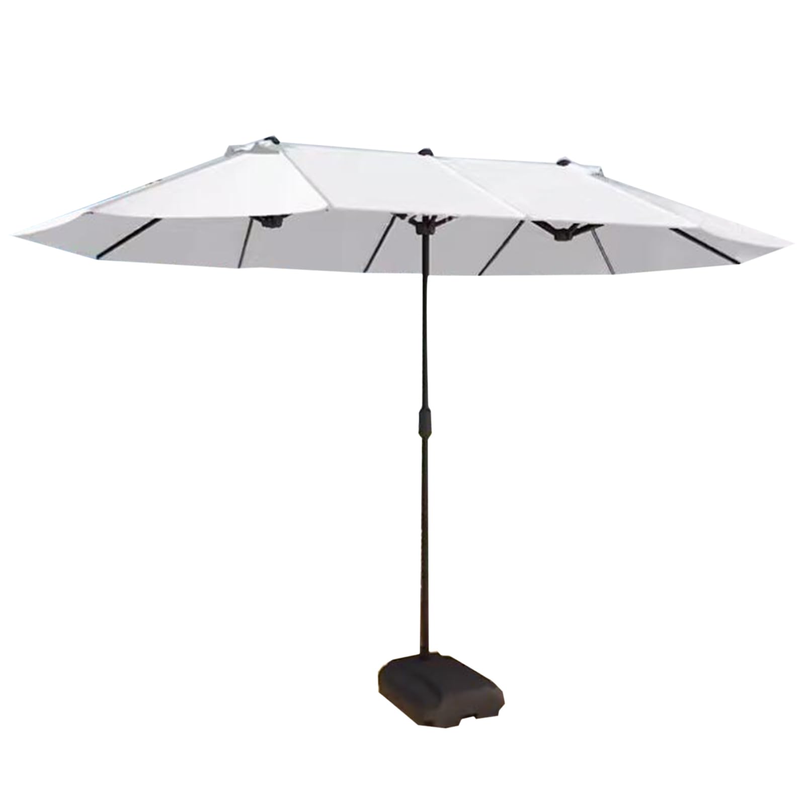 Parasol ogrodowy Bardzo duży parasol ogrodowy Trójgłowy parasol ogrodowy Parasol ogrodowy na zewnątrz Żelazny stojak na parasole z podstawą zbiornika Korba Otwarta podstawa z możliwością napełniania