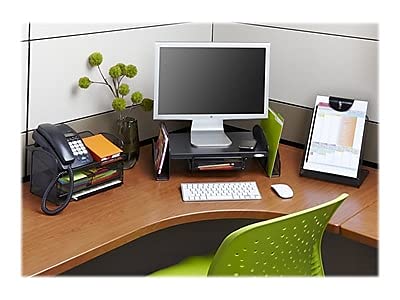 Safco 2160Bl Onyx Angled Mesh Steel Telephone Stand 11 3/4 X 9 1/4 X 7 Black #TOP2