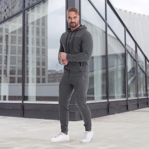 Mens Tracksuit 2 Piece Set Casual Sweatsuits Full Zip Track Suits Jogging Athletic Suit Sets2
