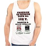 Vintage Ice T 90s Hip Hop Tour Flyer Tank Top T Shirts Men Women White