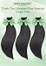 Straight Bundles Human Hair,100% Raw Indian Hair Single Bundle,Triple The Lifespan Over Regular Virgin Hair Bundle,Keep Texture Silky Soft After Multiple Washes,No Tangle,No Shedding (18 Inch)