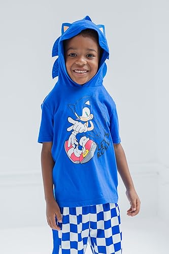 Image of SEGA Sonic the Hedgehog Cosplay T-Shirt and Mesh Shorts Outfit Set Little Kid to Big Kid