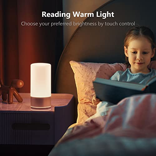 Easemo T6 Led Touch Lamp Bundle With M6 Table Lamp, Baby Night Light Rgb Color & Stepless Dimming For Breastfeeding Bedroom, Great Combo Gifts #TOP4