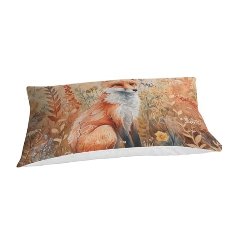 Sets de housses de couettes renard 3D en microfibre respirante 135x200