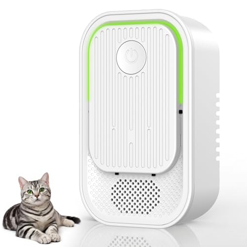 Cat Litter Deodorizer Air Ionizer – Ozone-Free Filterless Plug-In Negative Ion Air Purifier with...