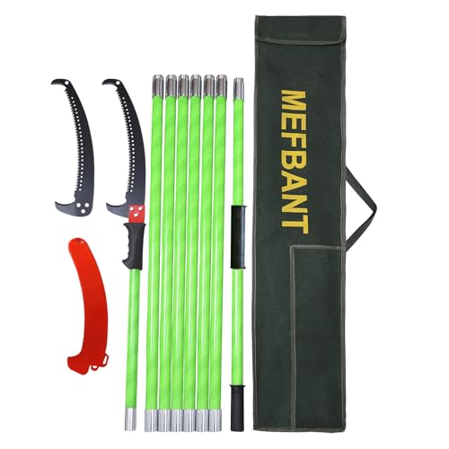 Pole Saws for Tree Trimming - 26.1 Ft Extendable Tree Pruner Tree Trimmers long handle pruner, High...