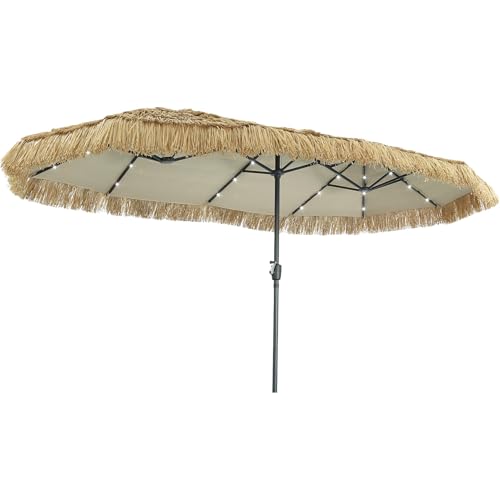 GDY 13ft Tiki Patio Umbrella with Crank