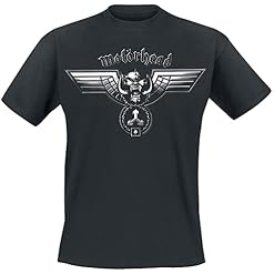 Motörhead Winged Warpig Homme T-Shirt Manches Courtes Noir Regular/Coupe Standard - Les Beatles, Paul McCartney, John Lennon, RIngo Starr, George Harrison