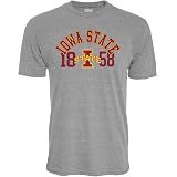 Blue 84 Men's Iowa State Cyclones T Shirt Tri-Blend Heather Gray, Iowa State Cyclones Heather Gray, X-Large