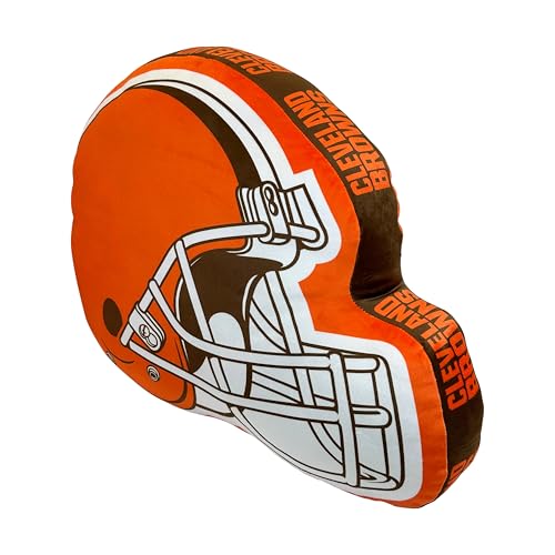 FANMATS NFL Cleveland Browns XL Puff Plush Pillow – Plush Oversized Decorative Pillow for Couch & Bed
