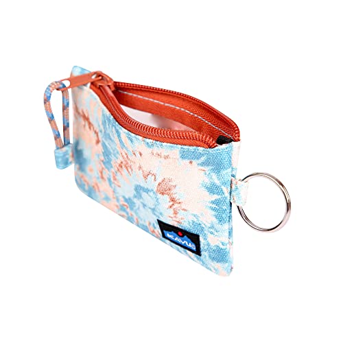Kavu Stirling Double Sided Slim Cotton Canvas Zip Wallet - Ink Burst #TOP4