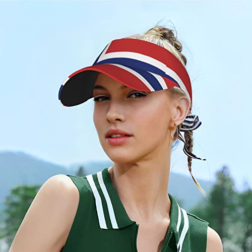 Image of Cute Funny Flag Hat Women Men Adjustable Flag Sport Sun Visor Hat Summer Fashion Sun Cap Beach Flag Hat