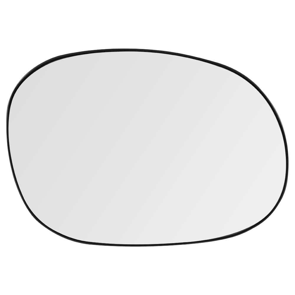 SENZEAL Cristal del Espejo Derecho para Citroen C2 C3 Pluriel Xsara Picasso Peugeot 1007 206 Lado del Pasajero Calefactado con Placa de Soporte 8151GE 8151GF (Derecho)