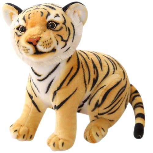 Peluche tigre réaliste et mignon de 13x11,4 pouces super doux