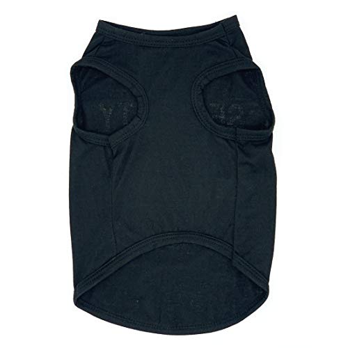Dog Shirts Cosplay Apparel Security Dogs Costumes,Summer Clothes For Pet Cat Puppy, T-Shirt Vest Clothes For Dogs Boy Girl (Medium, Black) #TOP1