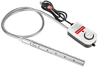 1300W Titanium Fully Submersible Portable Electric Immersion Water Heater, 100% Waterproof, Built-in Thermostat, Auto shutoff, Overheating Prevention, Bucket Water Heater, Easy and Convenient to Use