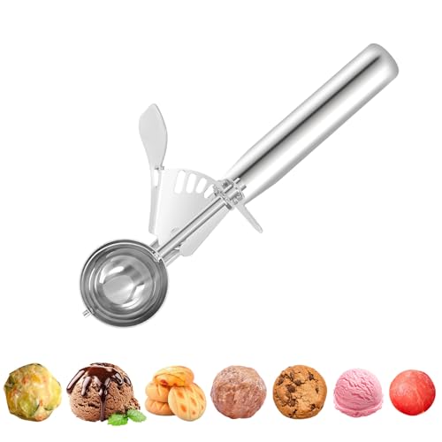 Ice Cream Scoop 4 cm, 18/8 Stainless Steel Cookie Scoop Heavy Duty, Small Cookie Scoop for Baking, Melon Baller, Meatball, Cupcake, Muffin, 4.8 tsp/23 ml/1.6 tbsp