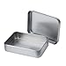 Produktbild rechteckig Storage Survival Dose silber Mini Kleine blanko organisiert Metall Box für Nail Art Kits Tabak Kopfhörer Schmuck, Dosen Box 2 Packungen